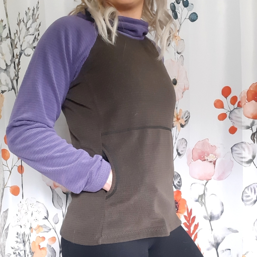 Melanzana microgrid fleece hoodie